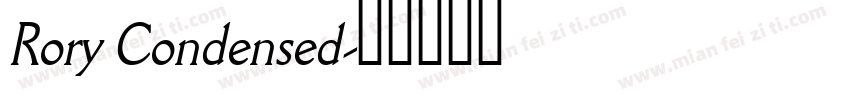 Rory Condensed字体转换